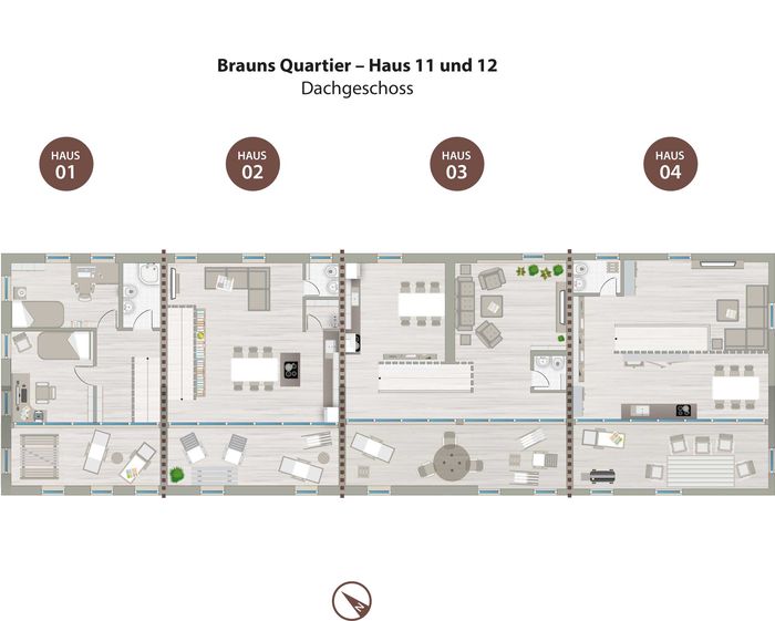 Brauns Quartier Quedlinburg Dachgeschoss, Haus 11-12, Wohnungen, Eigentumswohnungen, Wohnungsmarkt, Eigenheim