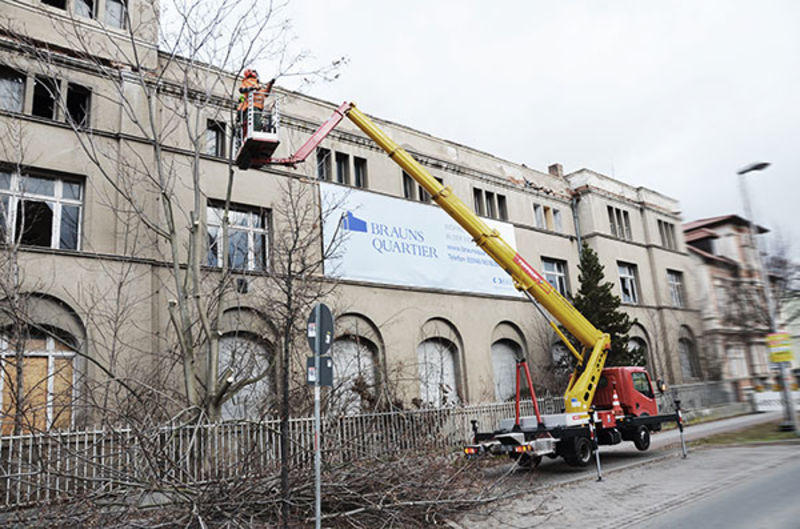 Bereinigung des Baufelds von Brauns Quartier